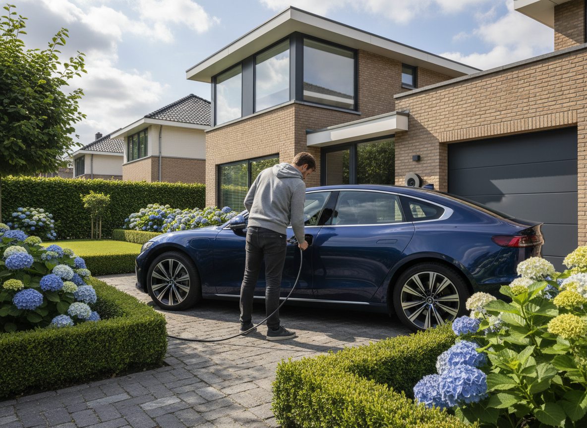 laadpaal in gebruik door huiseigenaar
