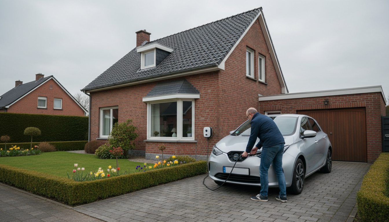 laadpaal in gebruik door huiseigenaar