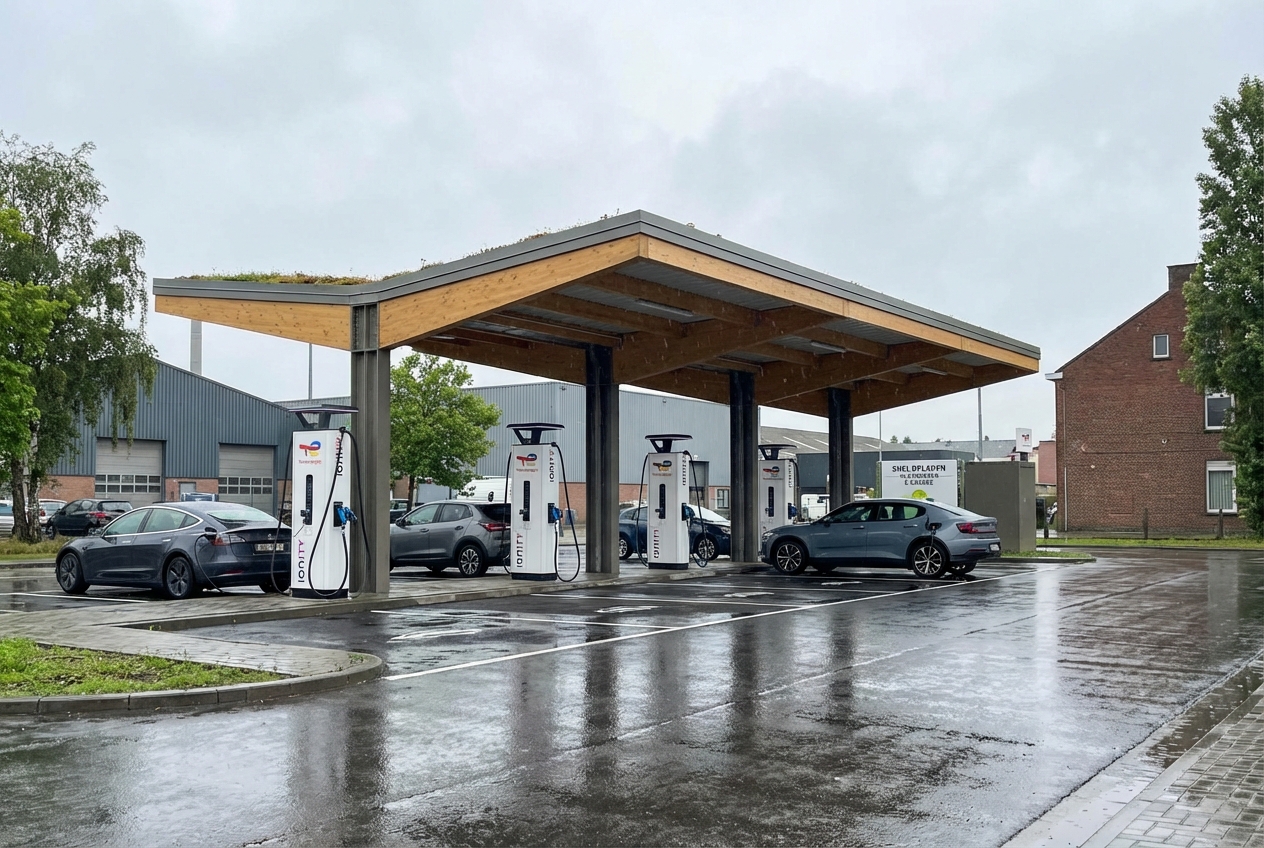 Laadpunt in Herk-de-Stad